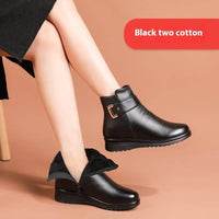 Cotton Shoes Fleece-lined Non-slip Warm Elderly Short Boots
