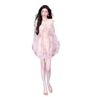 Women's Sexy Cinched Waist Floral Dress