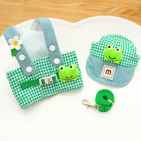 Frog Pet Harness Traction Cat Rope Suit