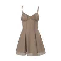 Fashionable And Elegant Waist-Cinching Strap Dress For Women