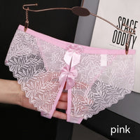 Women's Hollow Bow Cute Open Crotch Briefs