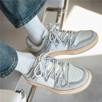 Casual Breathable Platform Low-top Lace-up Sneaker