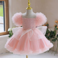 Birthday Flower Girl Gauzy Gown Performance Costume