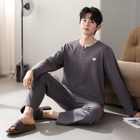 New Cotton Long Sleeve Full Cotton Casual Homewear Suit