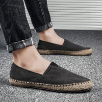 Summer Breathable Canvas Slip-on Lofter Men's Casual Linen Cloth Shoes