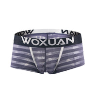 Men's Transparent Underwear Striped Boxers