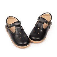Girls' British Style Leather Shoes Hollow Breathable