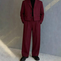 Luxury Single-Breasted Short Men's Suit Two-Piece Jacket And Pants