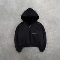 Hooded Hoodie Two Sides Can Wear Vintage Leopard Print Zipper Hoodie
