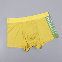 Men's Modal High-end Mid-rise Boxer Briefs Youth Antibacterial Cotton File Breathable Boxers