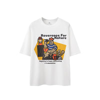 Big-Hit Camping Little Bear Print T-Shirt