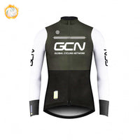 GCN Fleece Long Sleeve Cycling Jersey Cycling Jersey Running Winter New Series