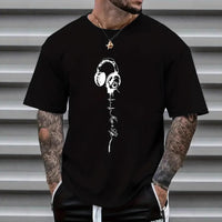 New Mens Top With A Printed Short-sleeve Design
