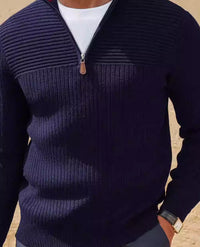 Men's Half-zip Stand-up Collar Sweater