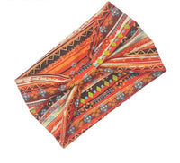 Headscarf African Print Hair Band Elastic Women Sports Yoga Hair Band Wide Brim