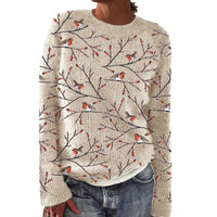 Women's Round-Neck Casual Commuter Sweater