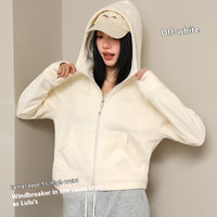 American High Street Design Sense Hooded Fleece Lined Sweater