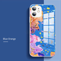 Mobile Phone Case Watercolor Glass Ink Painting