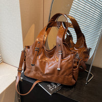 Large Capacity Soft Leather One Shoulder Bag Crossbody Women's All-match Underarm