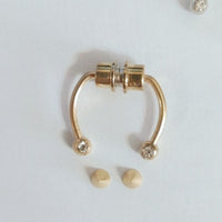 Stainless Steel Magnet False Nose Ring Horseshoe Ring