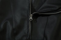 European And American-style Locomotive Racing Suit Leather Coat