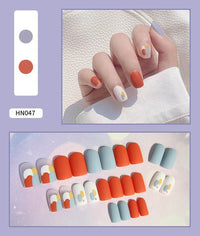 Nail Art Finished Fake Nail Scrub Nail Patch Wearable