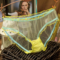 Mesh Panties Women's Low Waist Ultra-thin Sheer Briefs