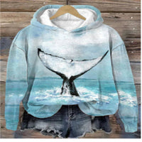 White Hooded Cardigan Coat Sweatshirt Loose Draping Effect Lazy