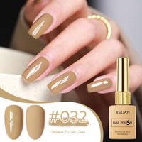 UV Polish Khaki Deerskin Brown Nail Salon Popular Color