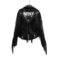 Black Street Hipster Jacket Slim Fit European And American Motorcycle Suit