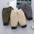 Boys And Girls Three Layers Of Thickened Warm Pants