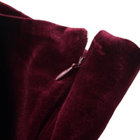 European And American Fashion Velvet Temperament Wave Skirt