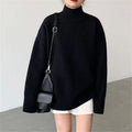 Loose Outer Wear Casual Mid-length Round Neck Cashmere Thickened Sweater