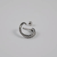 European And American Retro Octopus Tentacle Ear Bone Stud Labret