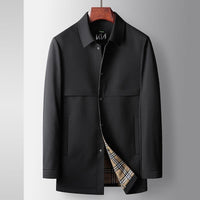 Spring And Autumn New Polo Collar Zipper Top Casual Jacket