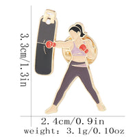 Fitness Alloy Brooch Running Backpack Small Gift