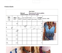 Printed V-neck Short Sleeved Casual Shirt Top