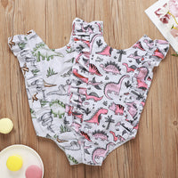 Dinosaur Girls' Printed Swimsuit