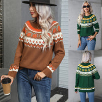 Women's Halloween Sweater Plus Size Round Neck