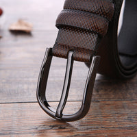 European And American Fashion Men's Business Belt New Creative Gifts Belt Laser Logo Factory Wholesale