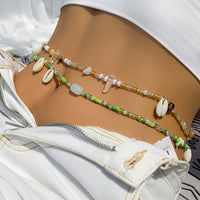 Shell Beaded Rice Beads Multilayer Body Chain Vacations