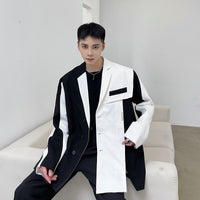 Black And White Niche Men's And Women's Same Spring New Blazer