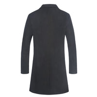 Casual Fashion Solid Color Mid-length Single-breasted Jacket