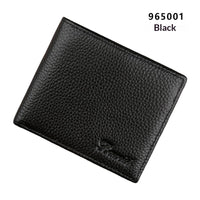 Men's Anti-Scanning RFID High-Capacity Credit Card Holder Made From First-Layer Cowhide Leather