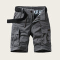 Micro Elastic Multi-pocket Workwear Loose Straight Casual Shorts
