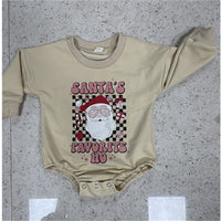 Children's Fashion Casual Santa Claus Printed Romper