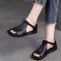 Summer Hollow Women's Sandals Flat Soft Bottom Low-top Roman Shoes