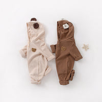 Baby Cartoon Bear Jumpsuit Boys And Girls Waffle