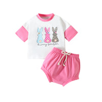 Printed Short-sleeved T-shirt Suit