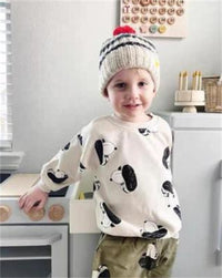 Spring And Autumn Artificial Color Cotton Children's Sweater